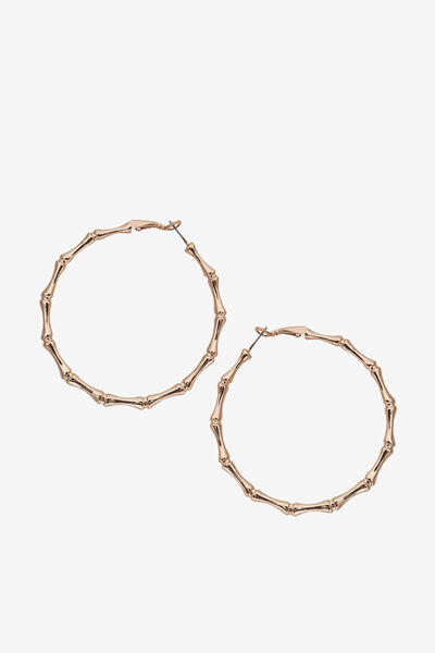 Bamboo Hoop Earrings