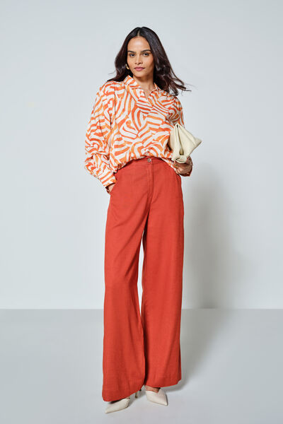 Orange Wave Modal Top
