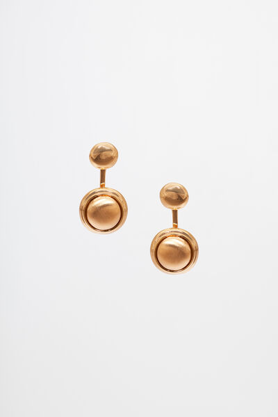 Glam Button Earrings